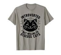 Introverted but Willing to Discuss Cats T-Shirt