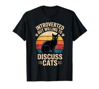 Introverted but Willing to Discuss Cats T-Shirt