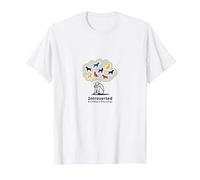 Introverted But Willing to Discuss Dogs Funny Pet Lover T-Shirt, Men, White, M