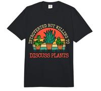 Introverted But Willing to Discuss Plants Comfort Colors Adult Heavyweight T-Shirt