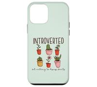 INTROVERTED but willing to discuss plants Gardening Meme Case for iPhone 12 mini