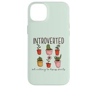 INTROVERTED but willing to discuss plants Gardening Meme Case for iPhone 14 Plus