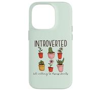 INTROVERTED but willing to discuss plants Gardening Meme Case for iPhone 14 Pro
