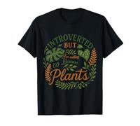 Introverted But Willing to Discuss Plants Top Cute Botanical T-Shirt