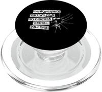 Introverted But Willing To Discuss Serial Killers True Crime PopSockets PopGrip for MagSafe