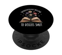 Introverted But Willing To Discuss Smut Funny Spicy Book Mom PopSockets Adhesive PopGrip