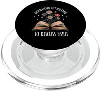 Introverted But Willing To Discuss Smut Funny Spicy Book Mom PopSockets PopGrip for MagSafe