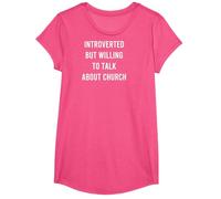 Introverted But Willing to Talk About Church Cure Christian T-Shirt