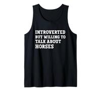 Introverted But Willing to Talk About Horses Show Jumping Tank Top