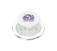 Introverted Cat Dad PopSockets PopGrip for MagSafe