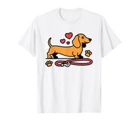 Introverted Dachshund Mom Cozy Home Doxie Illustration T-Shirt