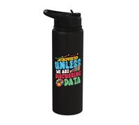 Introverted Unless We are Discussing Data Analyst Stainless Steel Insulated Water Bottle