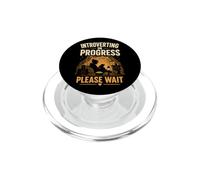 Introverting in Progress Introvert Tent Design PopSockets PopGrip for MagSafe