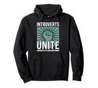 Introverts Unite Separately In Your Own Homes Introverted Pullover Hoodie