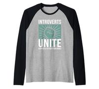 Introverts Unite Separately in Your Own Homes Introverted Raglan Baseball Tee
