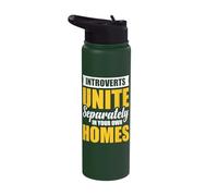 Introverts Unite Separately in Your Own Homes Stainless Steel Insulated Water Bottle