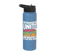 Introverts Unite Separately in Your Own Homes Stainless Steel Insulated Water Bottle