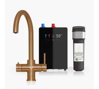 Intu 4Our Brushed Copper & Nexus 4-1 Swan Instant Boiling Water Tap