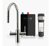 Intu Sovereign Chrome & Nexus 4-1 Pull Down Swan Instant Boiling Water Tap