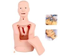 Intubation Gastric Tube Model Medical Mannequin, Advanced Nasogastric Tube and Trachea Care Model, Gastric Lavage Tracheostomy Model Nurse Manikin for Nurse and Medical Students