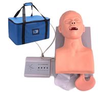 Intubation Training Manikin, PVC Airway Management Trainer for Oral and Nasal Intubation Practice, Medical Simulation Tool for Education
