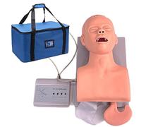 Intubation Training Simulator Model PVC Adult Intubation Manikin Teaching Model Oral Or Nasal Airway Management Trainer Tracheal Science Lab Education 110-220V,220V