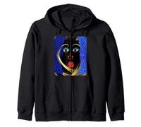 Intuitive Golden Heart Gaze Zip Hoodie