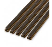 Intumescent Fire & Smoke Door Seal Strips Brown 15mm x 4mm x 1050mm - Self Adhesive FD30 Fire Door Brush Seal - Smoke & Fire Protection Strip for Internal Fire Doors - 5 Pack