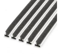 Intumescent Fire & Smoke Door Seal Strips White 15mm x 4mm x 1050mm - Self Adhesive FD30 Fire Door Brush Seal - Smoke & Fire Protection Strip for Internal Fire Doors - 5 Pack