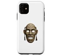 Inuit Spirit Mask Illustration Tupilaq Carving Art Case for iPhone 11