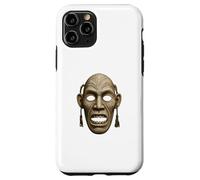Inuit Spirit Mask Illustration Tupilaq Carving Art Case for iPhone 11 Pro