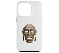 Inuit Spirit Mask Illustration Tupilaq Carving Art Case for iPhone 13 Pro