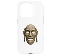 Inuit Spirit Mask Illustration Tupilaq Carving Art Case for iPhone 15 Pro