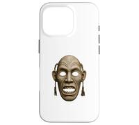 Inuit Spirit Mask Illustration Tupilaq Carving Art Case for iPhone 16 Pro