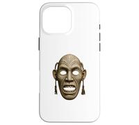 Inuit Spirit Mask Illustration Tupilaq Carving Art Case for iPhone 16 Pro Max