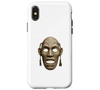 Inuit Spirit Mask Illustration Tupilaq Carving Art Case for iPhone X/XS
