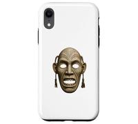 Inuit Spirit Mask Illustration Tupilaq Carving Art Case for iPhone XR