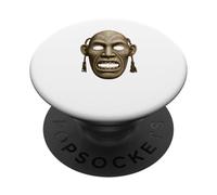Inuit Spirit Mask Illustration Tupilaq Carving Art PopSockets Adhesive PopGrip
