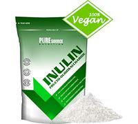 Inulin High Grade Prebiotic Soluble Fibre Powder - 500g Unflavoured - Made in EU from Natural Chicory Root Fructo Oligo Saccharide FOC - in Resealable Pouch by PSN