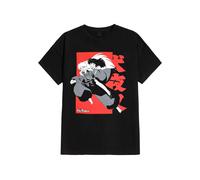 InuYasha - Kagome On Inuyasha's Back - T-Shirt - black - S - 100% Cotton,Jersey S