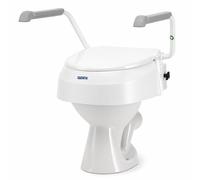 Invacare Aquatec 900 2" 4" or 6" Raised Toilet Seat with Arms and Lid
