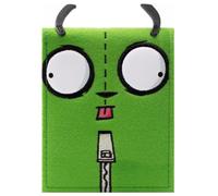 Invader Alien Zim from Planet Irk Face Close Up Wallet Bi-Fold ID & Card Holder, Green