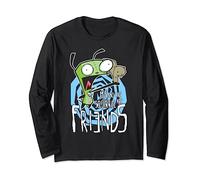 Invader Zim G.I.R Me And The Squirrel Are Friends Funny Logo Long Sleeve T-Shirt