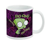 Invader Zim Gir Doom Dance Ceramic Coffee Mug, Novelty Gift Mugs for Coffee, Tea and Hot Drinks, 11oz, White