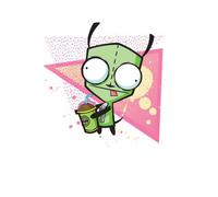 Invader Zim Gir Women's T-Shirt - White - XXL