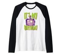 Invader Zim It's My Birthday Zim & Gir Riding Pig Raglan Baseball Tee
