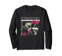Invader Zim Maniacal Laugh Zim and Gir Y2K Cartoon Long Sleeve T-Shirt