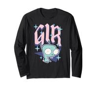 Invader Zim Pastel Sparkle Gir Y2K Cartoon Long Sleeve T-Shirt