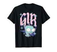 Invader Zim Pastel Sparkle Gir Y2K Cartoon T-Shirt