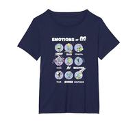 Invader Zim The Many Emotions of Gir T-Shirt, Women's Plus, Navy Blue, 3X